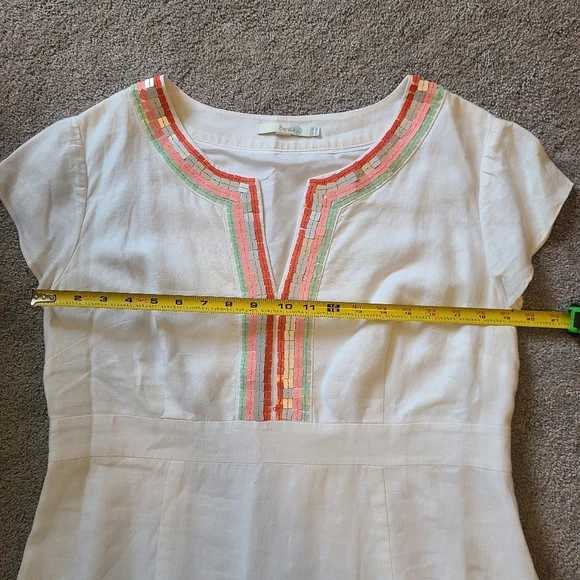 Boden White Dress with Red Accents - Picture 10 of 15